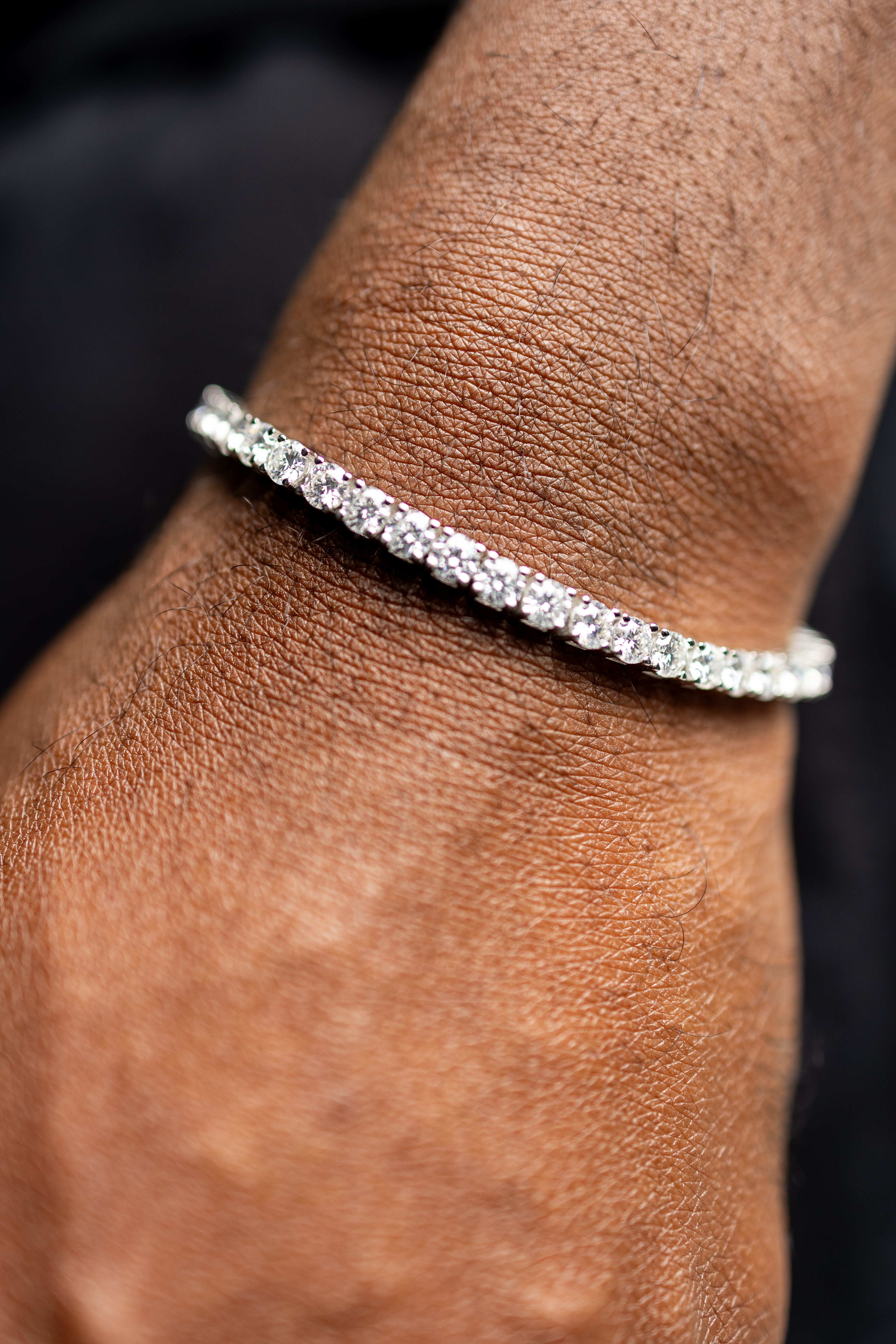 4MM VVS1 Moissanite Tennis Bracelet