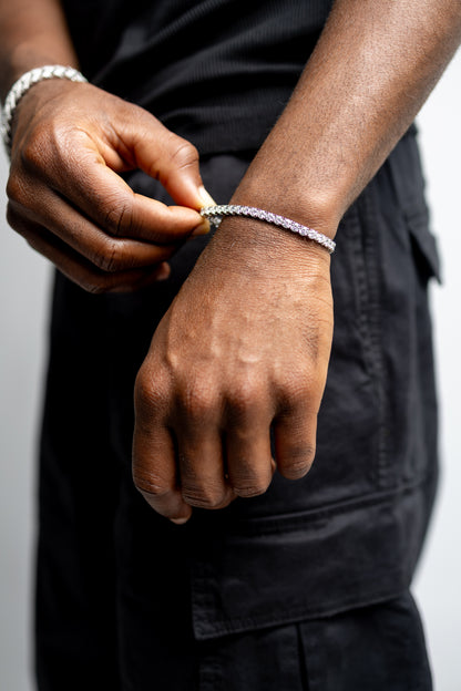 4MM VVS1 Moissanite Tennis Bracelet