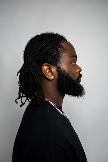 Princess Cut Silver & VVS1 Moissanite