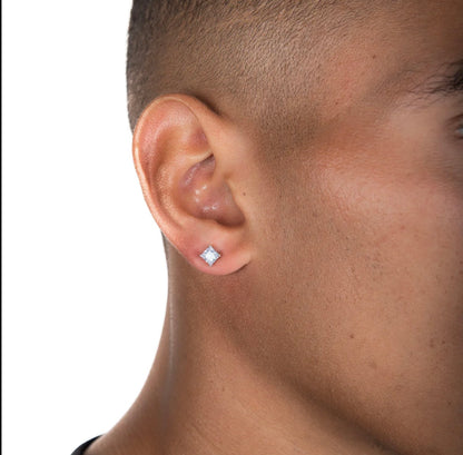 Princess Cut VVS1 Moissanite & Silver