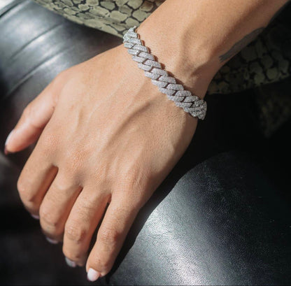 12MM Prong Cuban Link Bracelet