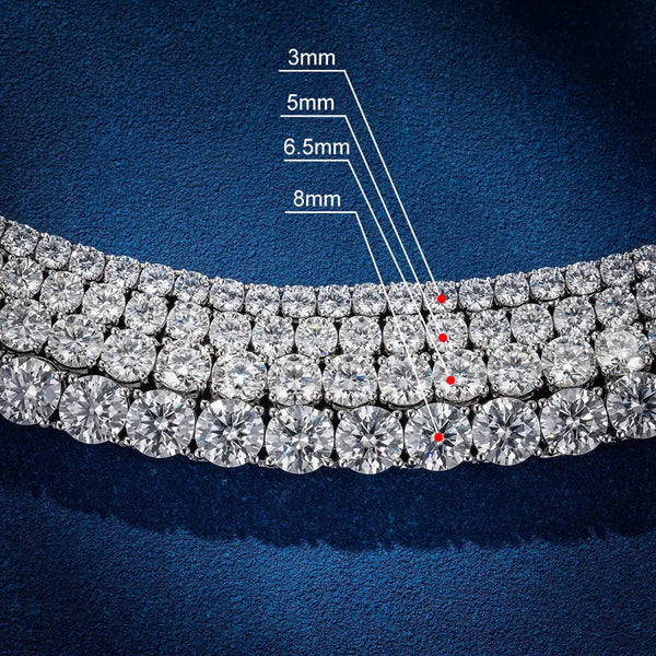 5MM VVS1 Diamant Moissanite Tennis Chain