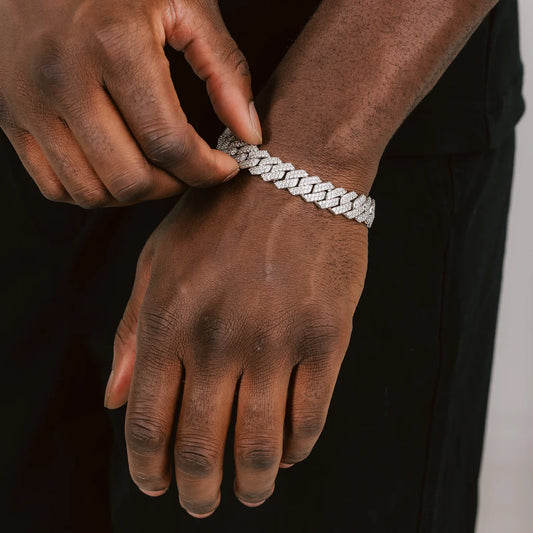 12MM Prong Cuban Link Bracelet