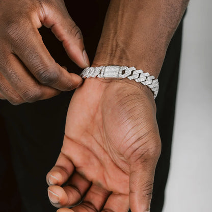 12MM Prong Cuban Link Bracelet